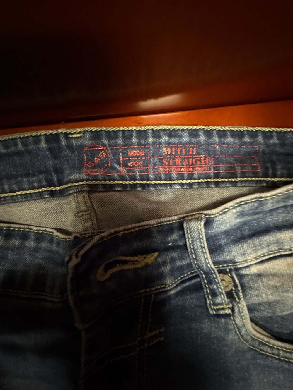 GAS Jeans Edition Granelier Bridge Number Four Straight Leg Medium Wash Denim Je - Picture 2 of 11